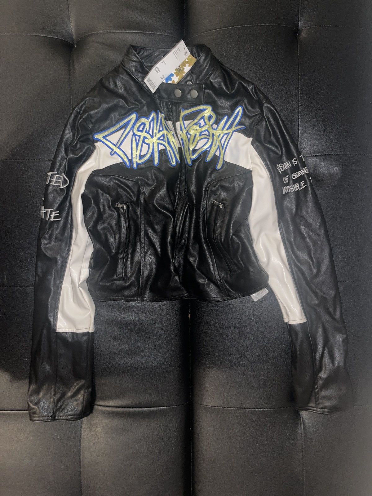 Urban Outfitters Women PISHPOSH FOR UO leather jacket Size M / US 6-8 / IT 42-44 - 2 Thumbnail