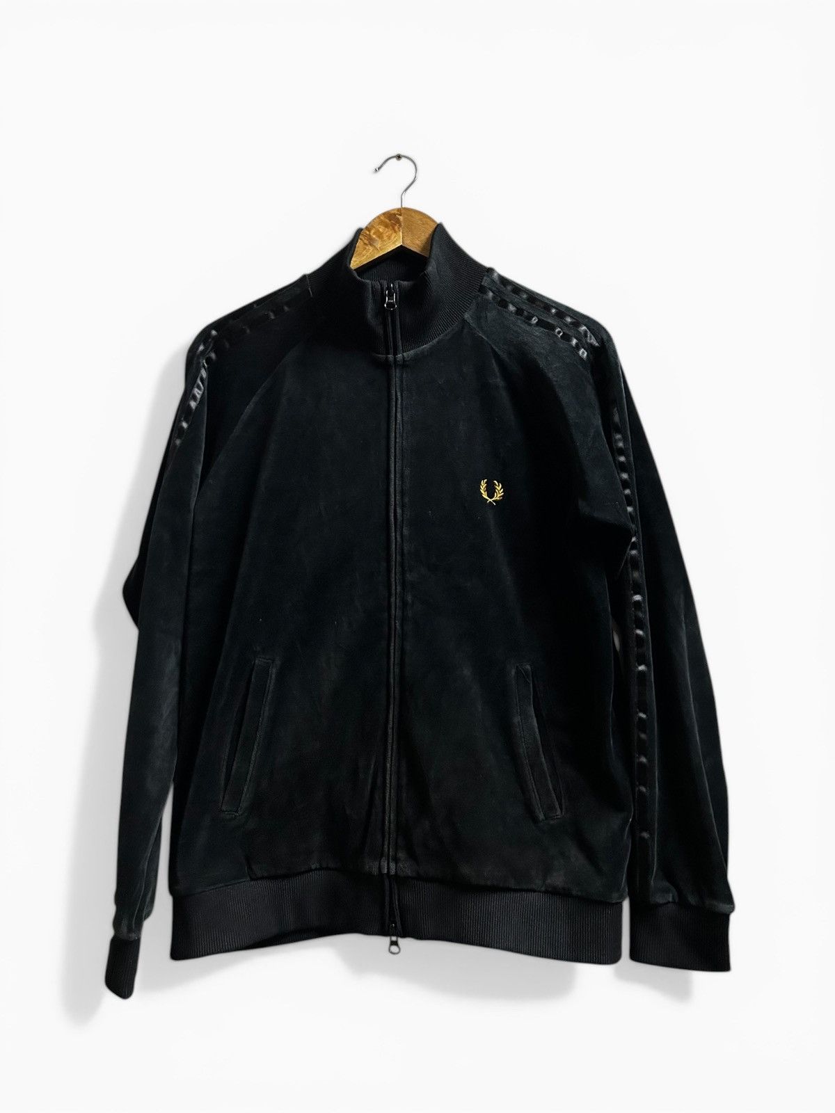 Fred Perry Archival Velour Taped Track Jacket Size US M / EU 48-50 / 2 - 1 Thumbnail