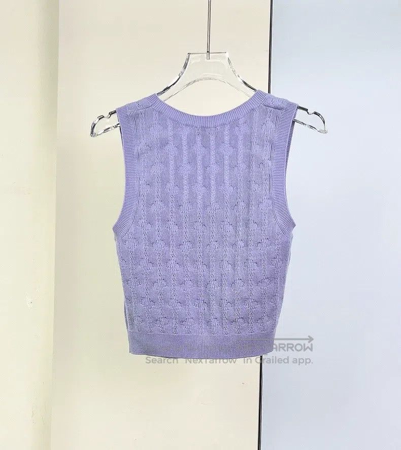 Chanel Chanel 21K lilac skin-friendly cashmere vest Size XS / US 0-2 / IT 36-38 - 2 Thumbnail