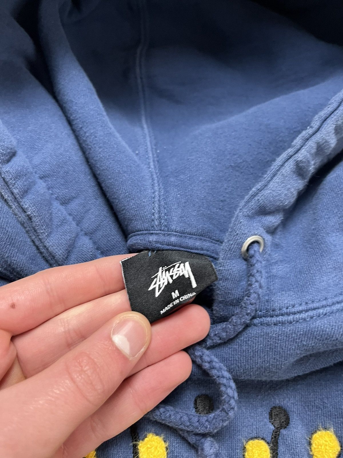 Stussy Stussy Chenille Crown Applique Hoodie Navy Blue Size US M / EU 48-50 / 2 - 5 Thumbnail