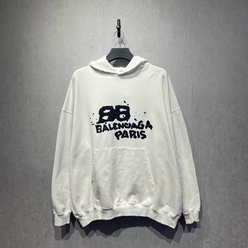 Balenciaga Balenciaga Double B Logo Hoodie Size US M / EU 48-50 / 2 - 1 Thumbnail