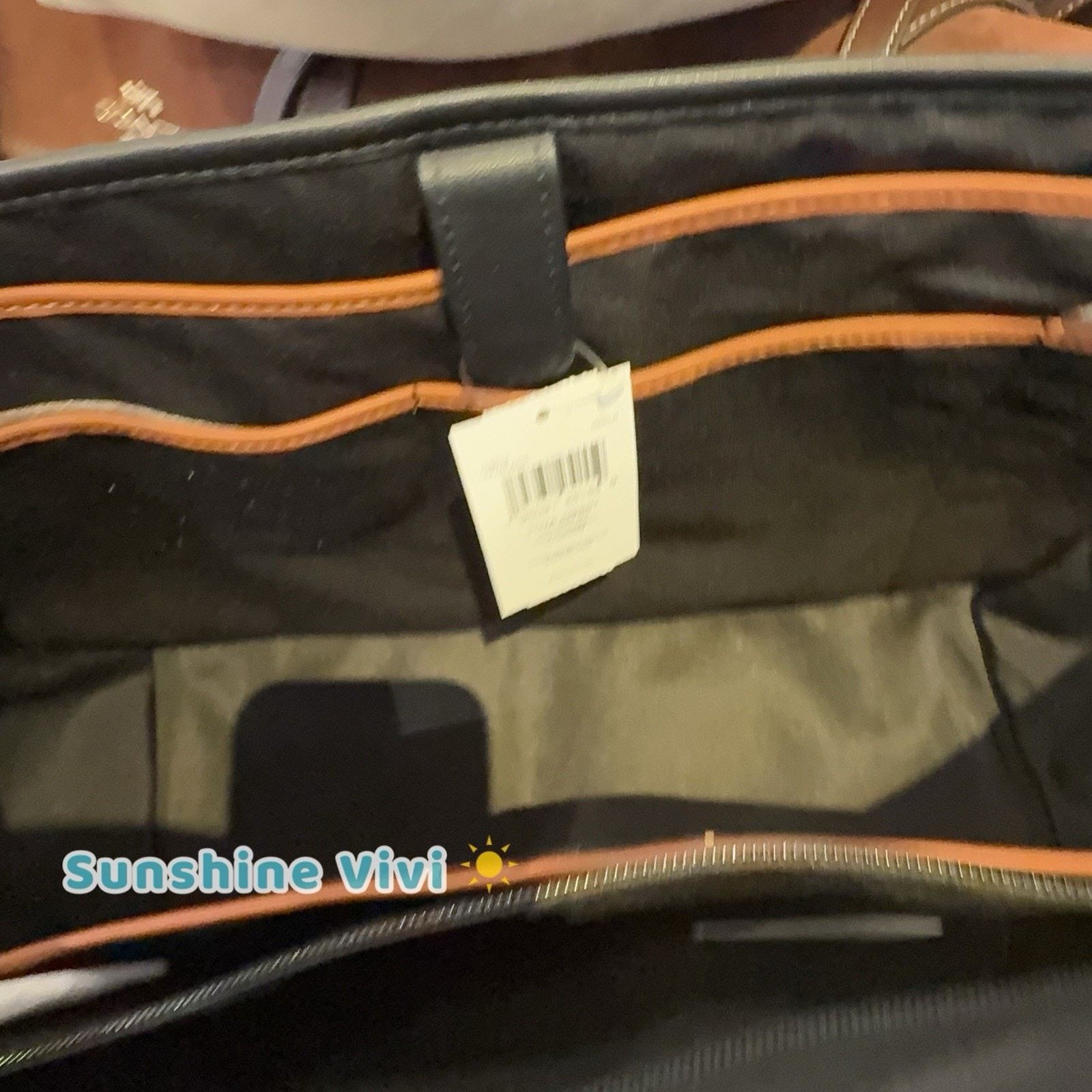 Coach NWT Coach Large Tote Bag Insert Canvas Leather Black C4812 Size ONE SIZE - 4 Thumbnail