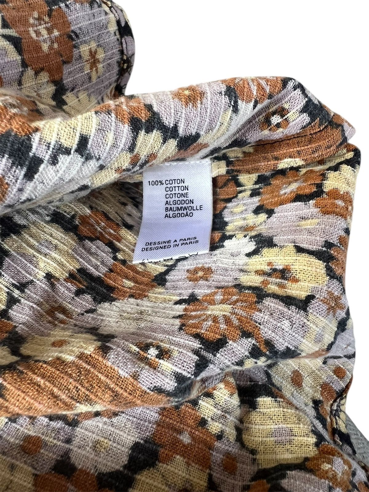 Antik Batik Antik Batik Colline Floral High Neck Blouse | XS Size XS / US 0-2 / IT 36-38 - 4 Thumbnail