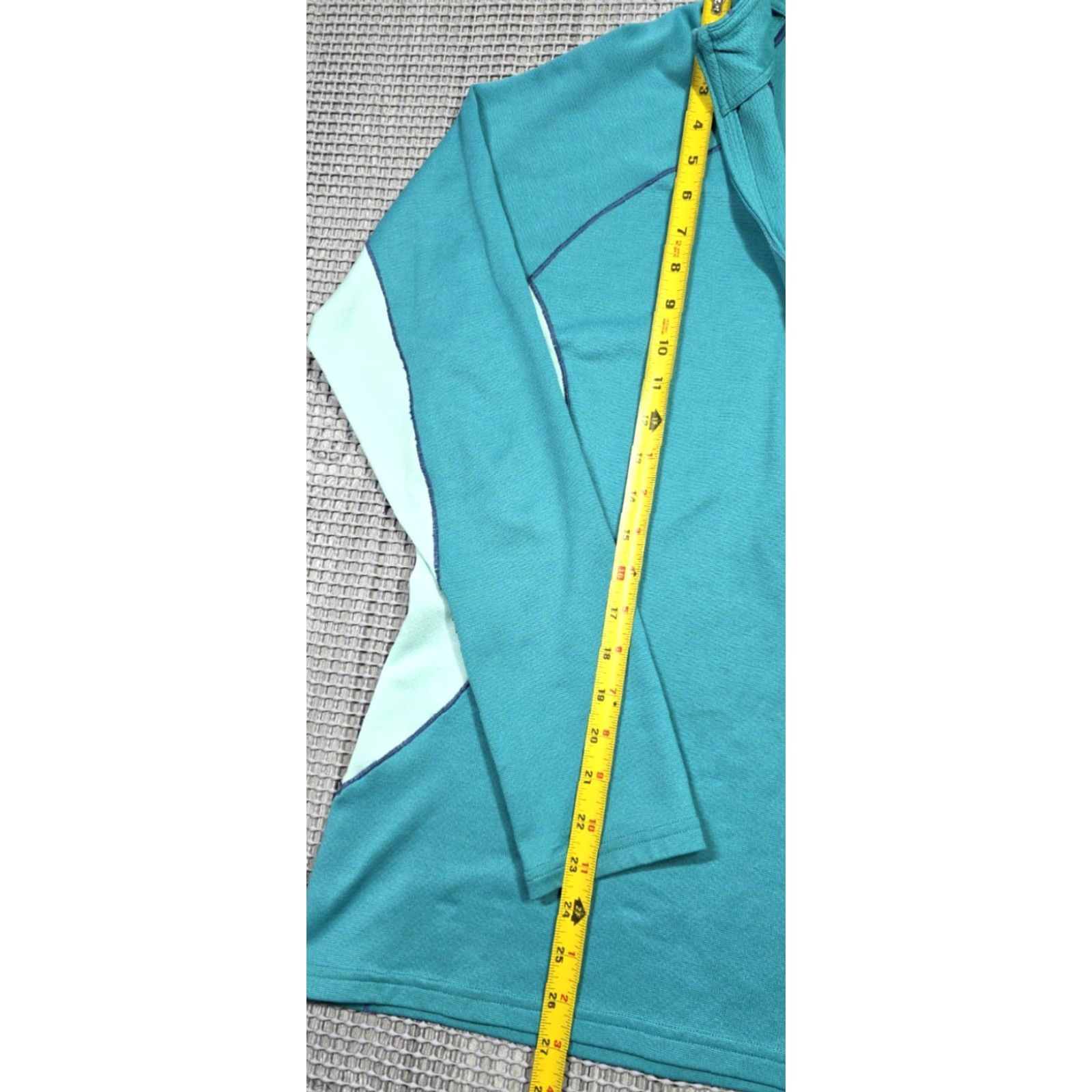 Patagonia Patagonia Capilene 3 Midweight Base Layer Womens XL 1/2 Zip Long Sleeve Teal Green Size XL / US 12-14 / IT 48-50 - 6 Thumbnail
