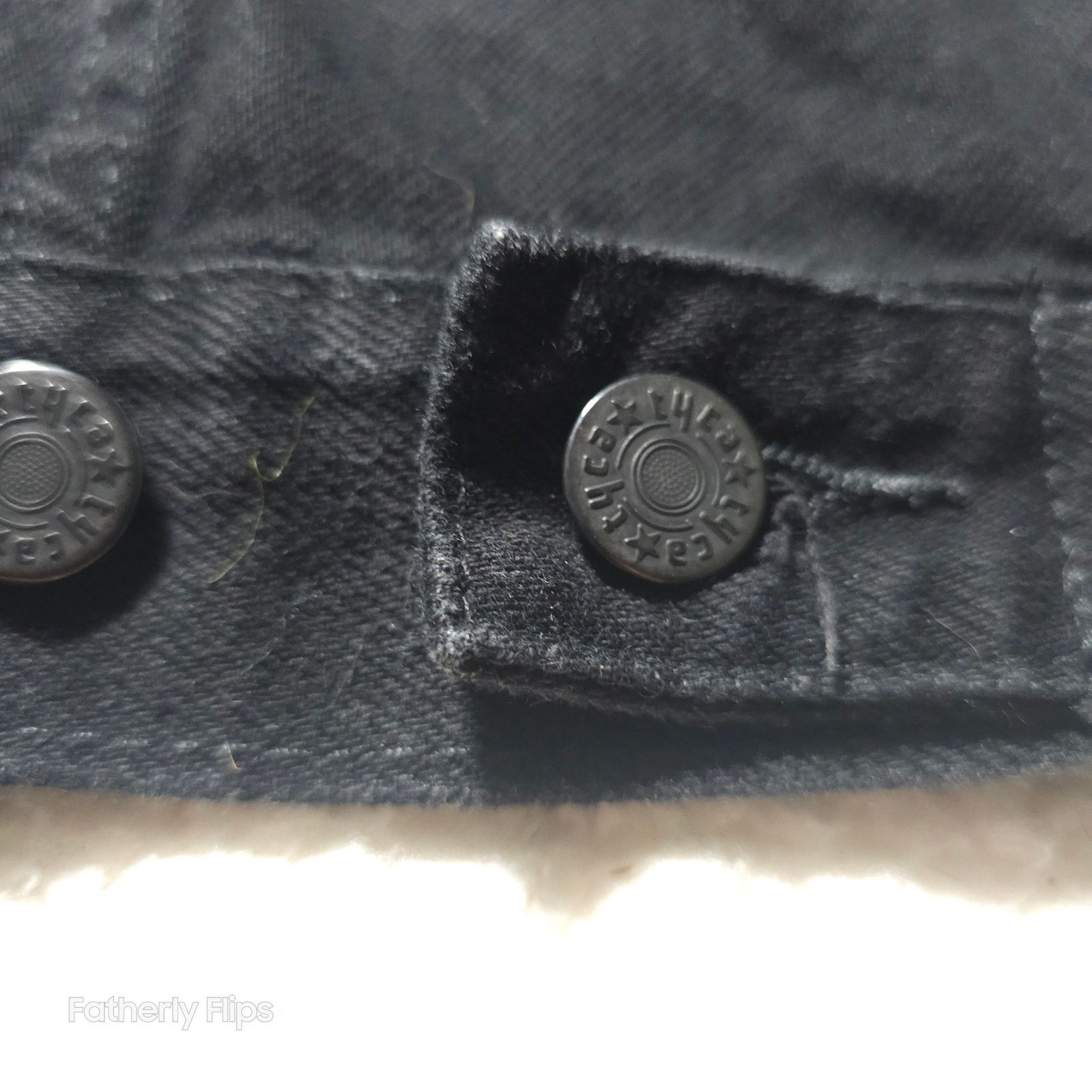 Other Vintage TSO Black Denim Tour Jacket Tiger Guitar USA Med Size M / US 6-8 / IT 42-44 - 6 Thumbnail