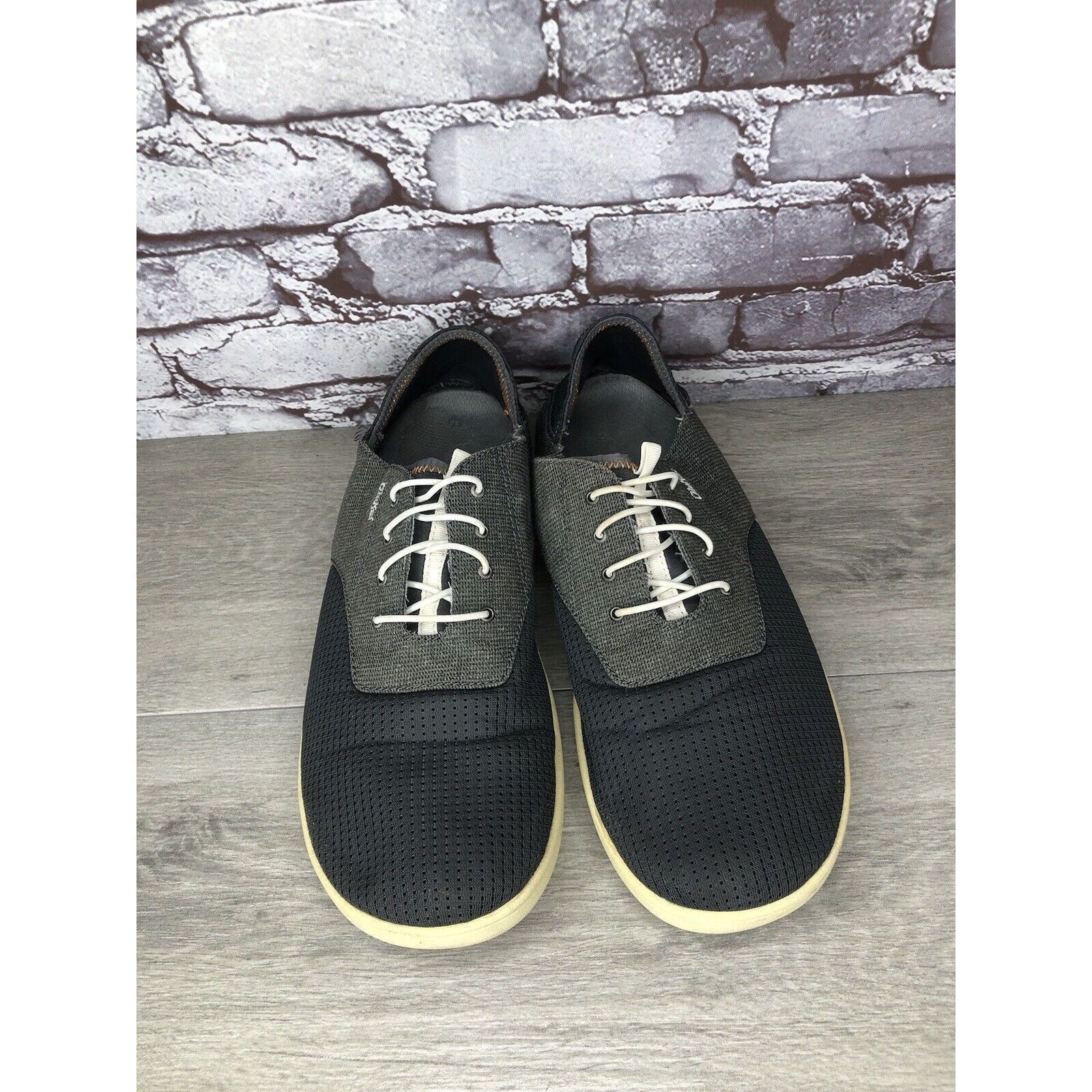 Olukai OluKai Nohea Moku Textile Blue Gray Casual Lace Drop Heel Sh Size US 13 / EU 46 - 14 Thumbnail