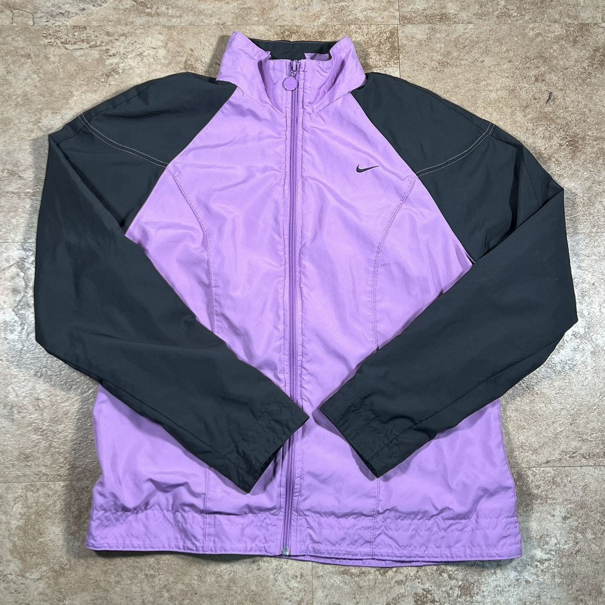 Nike × Vintage Vintage 90s Womens Nike Windbreaker Track Jacket Size XL / US 12-14 / IT 48-50 - 1 Thumbnail