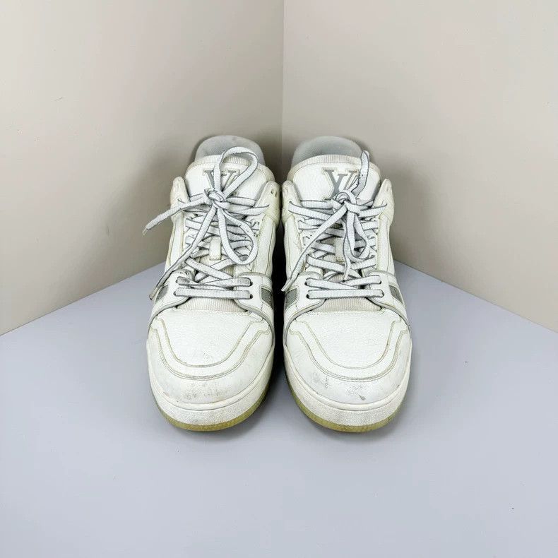 Louis Vuitton Louis Vuitton White Cement Trainer Sneakers Size 9-2507 Size US 9 / EU 42 - 2 Thumbnail