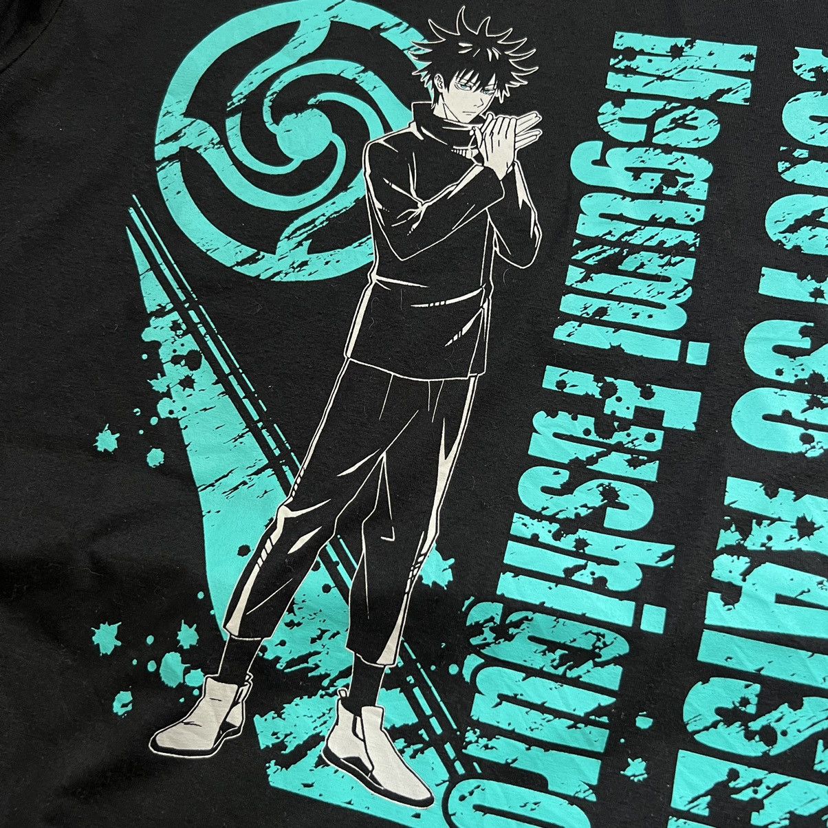 Anime Vintage Jujutsu Kaisen Megumi Fushiguro T shirt Size US M / EU 48-50 / 2 - 3 Thumbnail