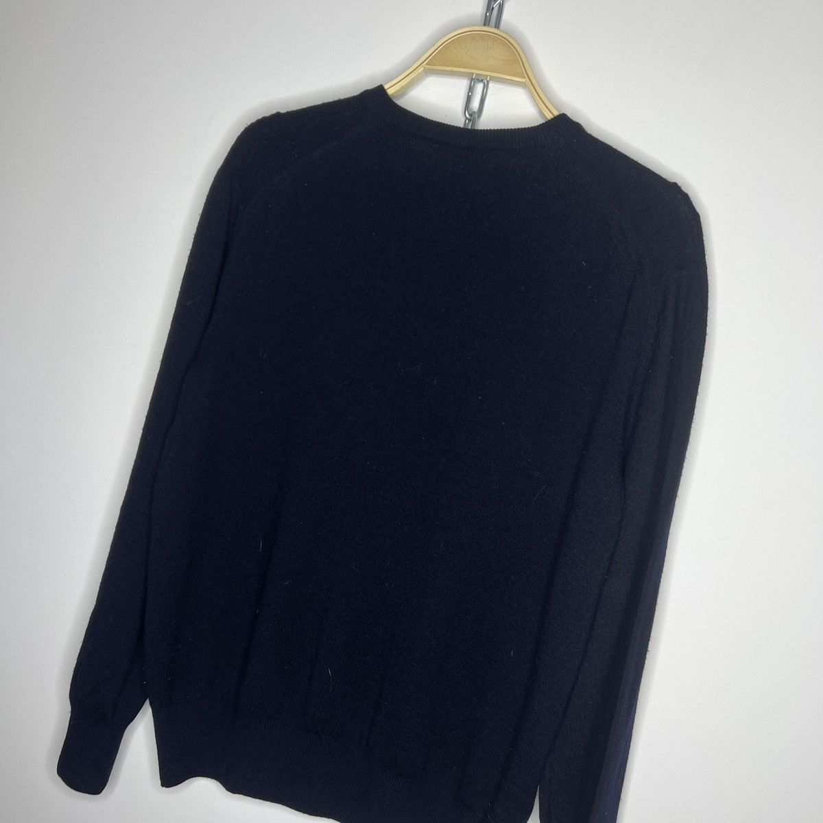 Designer × Yves Saint Laurent Yves Saint Laurent YSL Wool Jumper Sweater Knitwear Navy Size US M / EU 48-50 / 2 - 9 Thumbnail