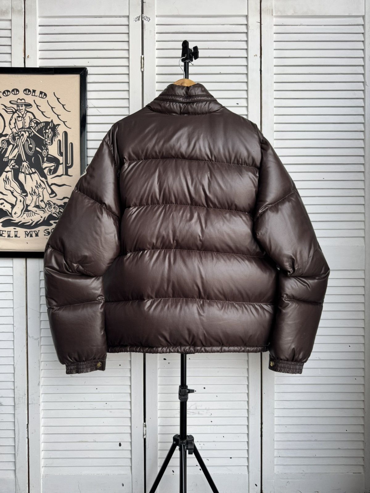 Moncler Moncler Maya Chocolate Brown Glossy Down Puffer Jacket Size US XL / EU 56 / 4 - 3 Thumbnail