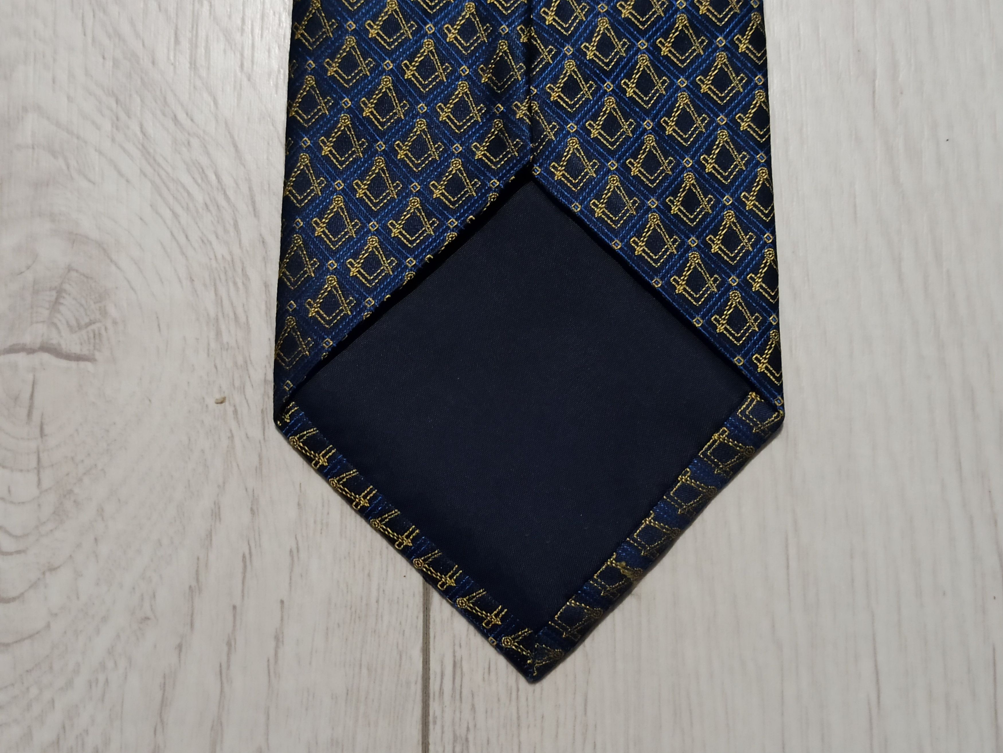 Designer × Mason's Toye Kenning Spencer Silk Masonic Tie Grand Lodge Necktie Size ONE SIZE - 8 Thumbnail