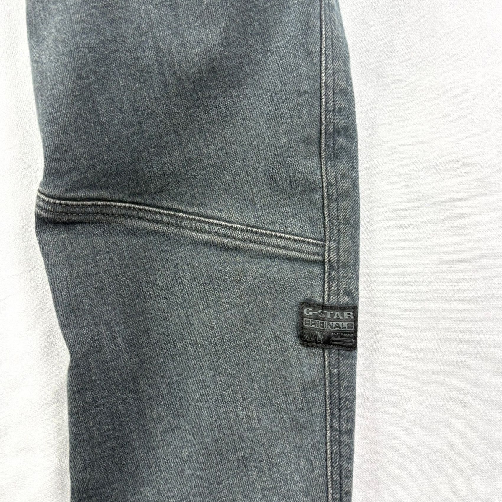 Vintage G Star Raw Jeans Slim 30x30 Gray Denim Men 3D Skinny Cotton Pocket Logo Regular Inseam 27 Size US 30 / EU 46 - 2 Thumbnail