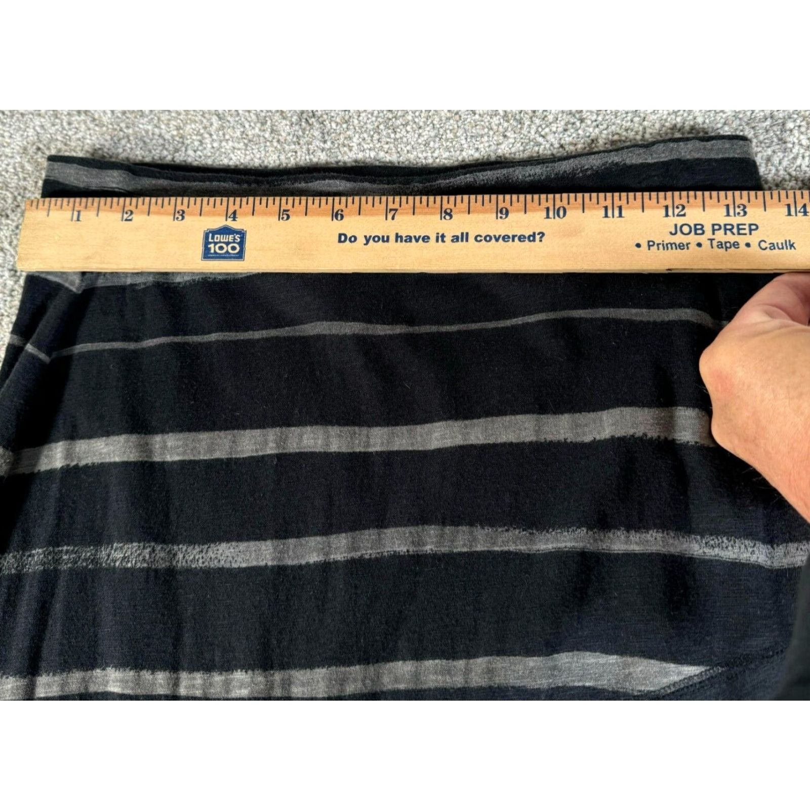Express Express Skirt Women XS Maxi Dark Asymmetrical Striped Grunge Y2K Edgy Whimsigoth Size 26" / US 2 / IT 38 - 2 Thumbnail