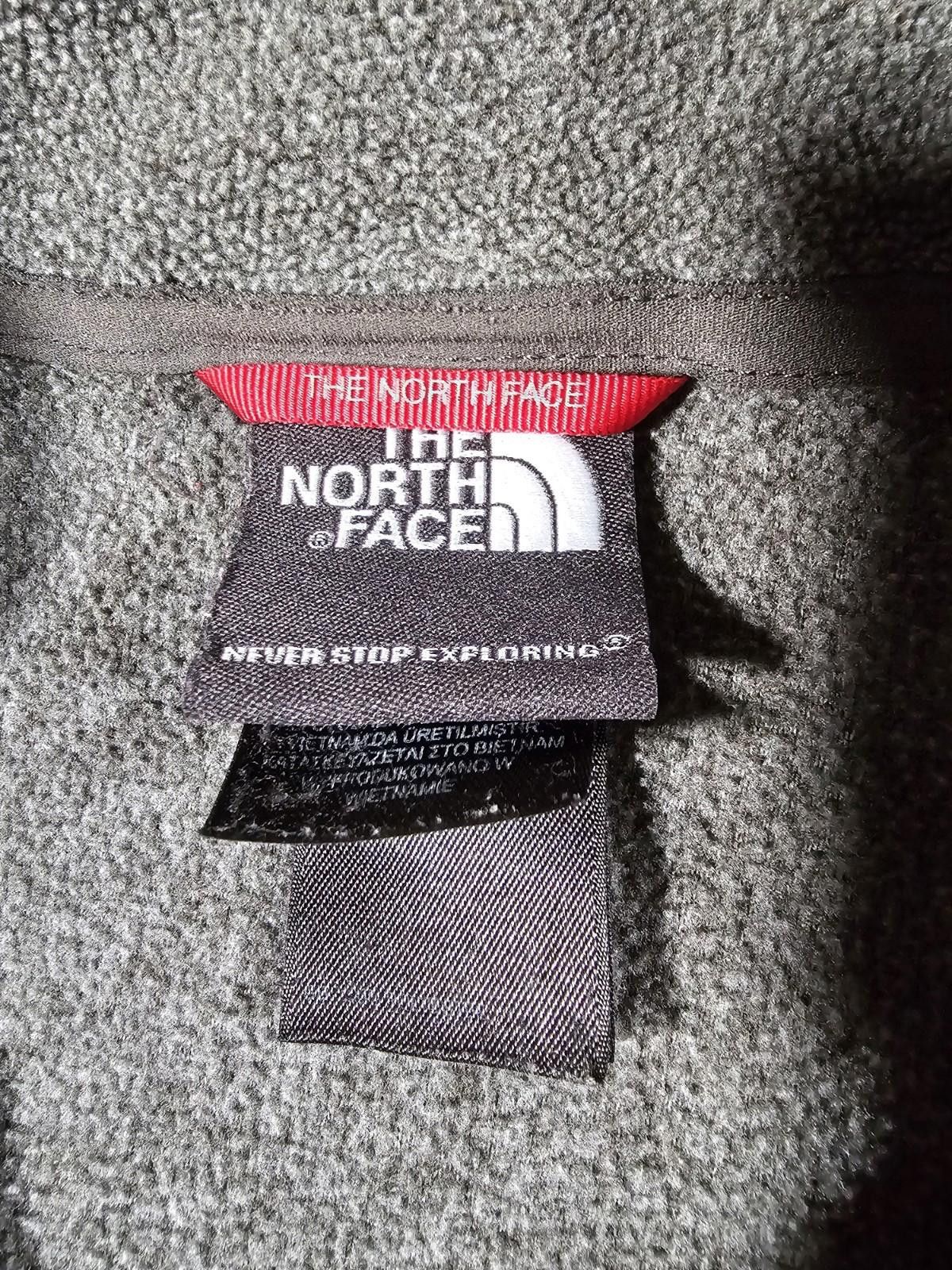 The North Face The North Face Mens L Gray 1/4 Zip Fleece Outdoor Hiking Size US L / EU 52-54 / 3 - 4 Thumbnail