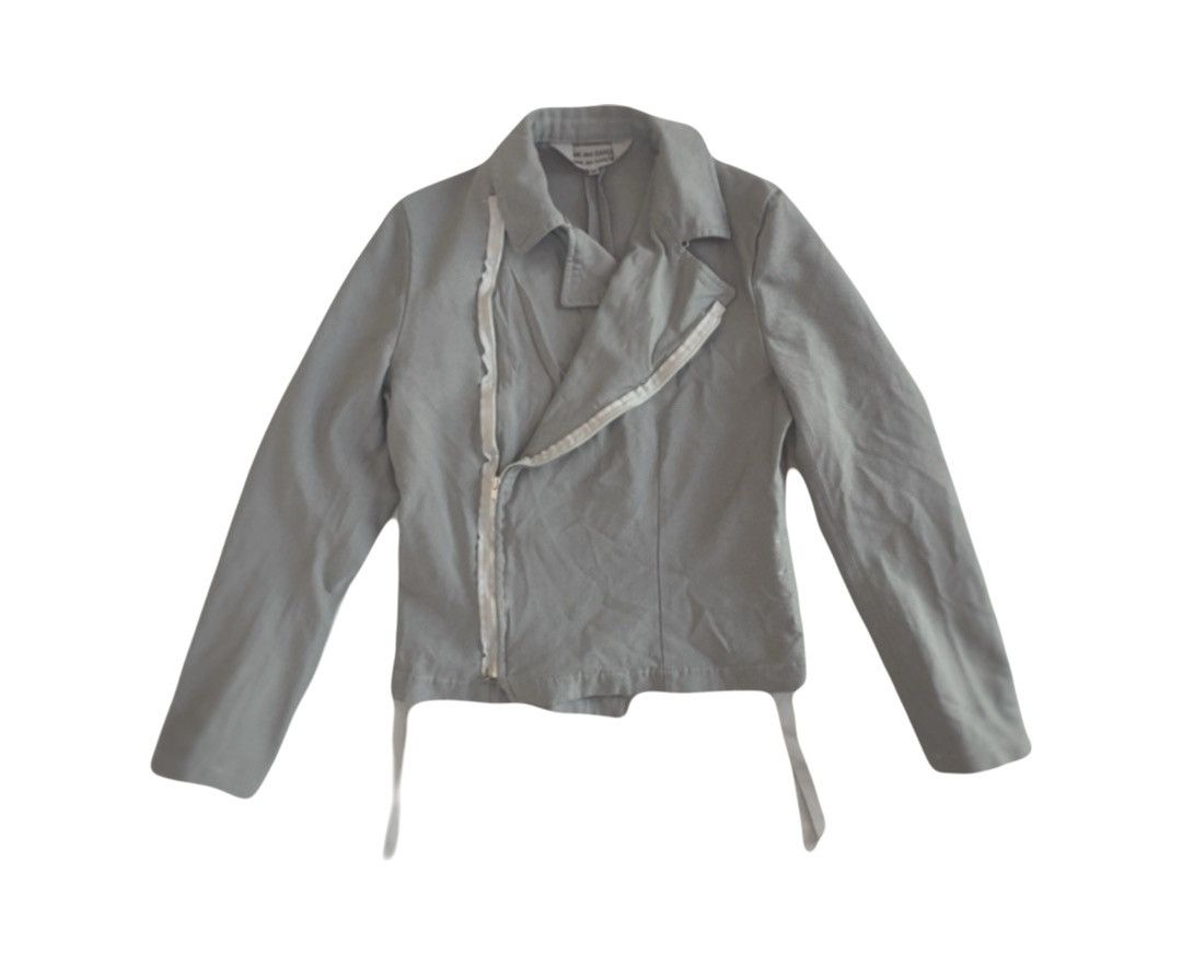 Comme des Garcons CDG Asymmetrical Zip Grey Jacket Size M / US 6-8 / IT 42-44 - 2 Thumbnail