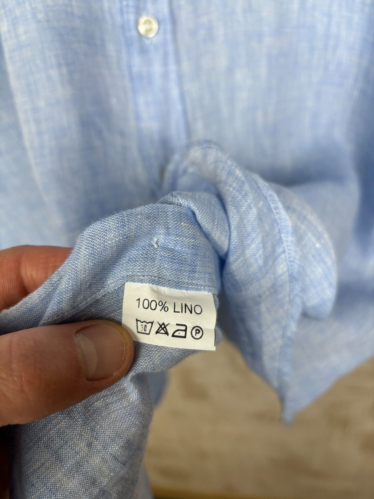 Other Asole & Bottoni Linen Grandad Collar Shirt Size 41 / 16 Size US L / EU 52-54 / 3 - 9 Thumbnail