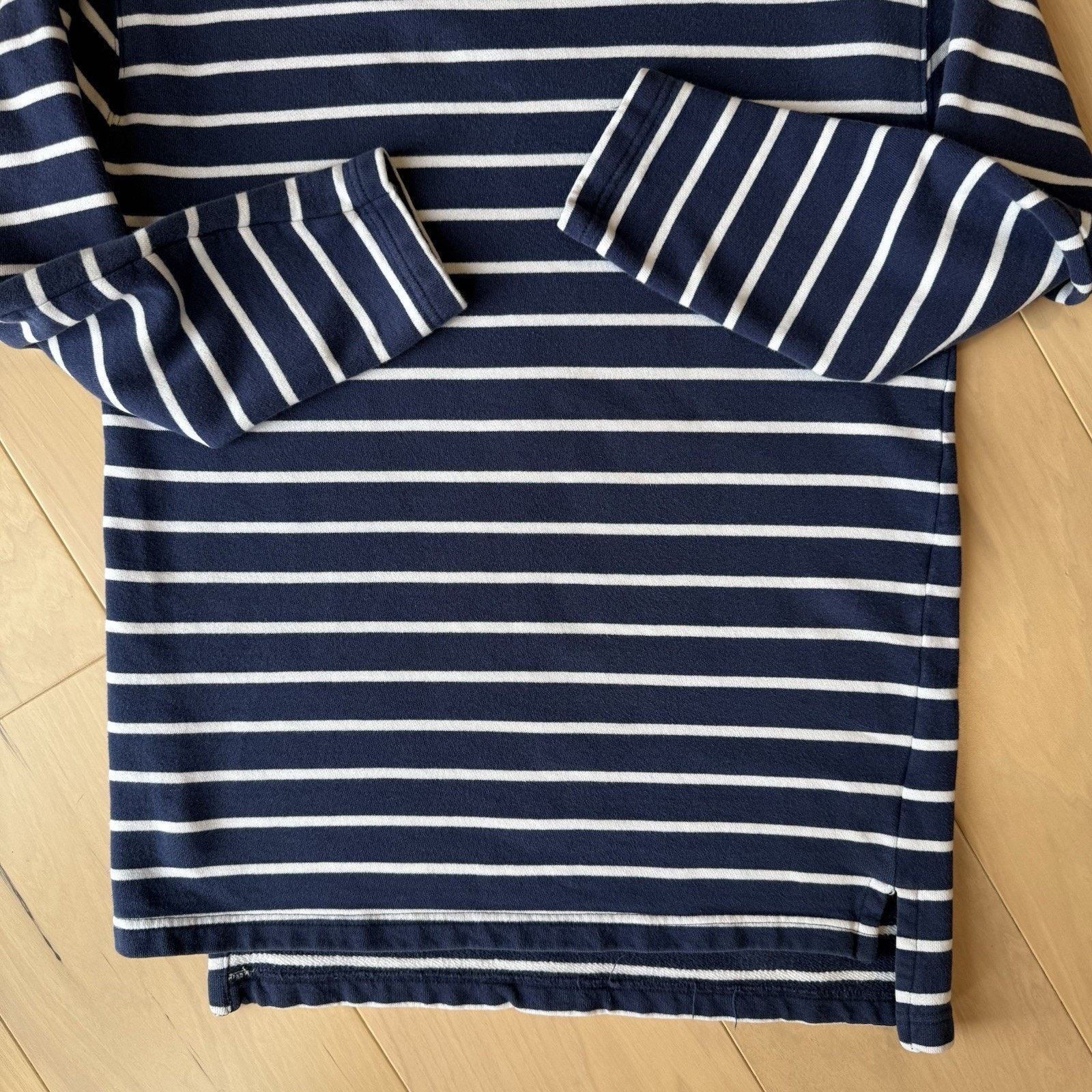 Polo Ralph Lauren Vintage Polo Sport Shirt Women's L Navy Striped Long Sleeve Size L / US 10 / IT 46 - 5 Thumbnail