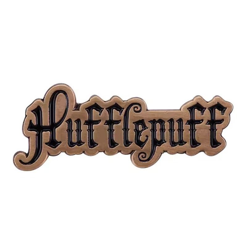 Harry Potter Hufflepuff Bronze Like Enamel Pins 209-1, Women’s