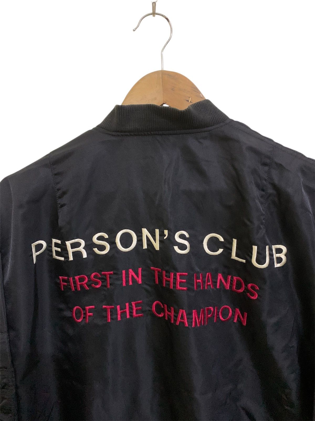 Vintage 💥Vintage 80s Persons Club Champion Bomber Ma1 Jacket Size US L / EU 52-54 / 3 - 6 Thumbnail