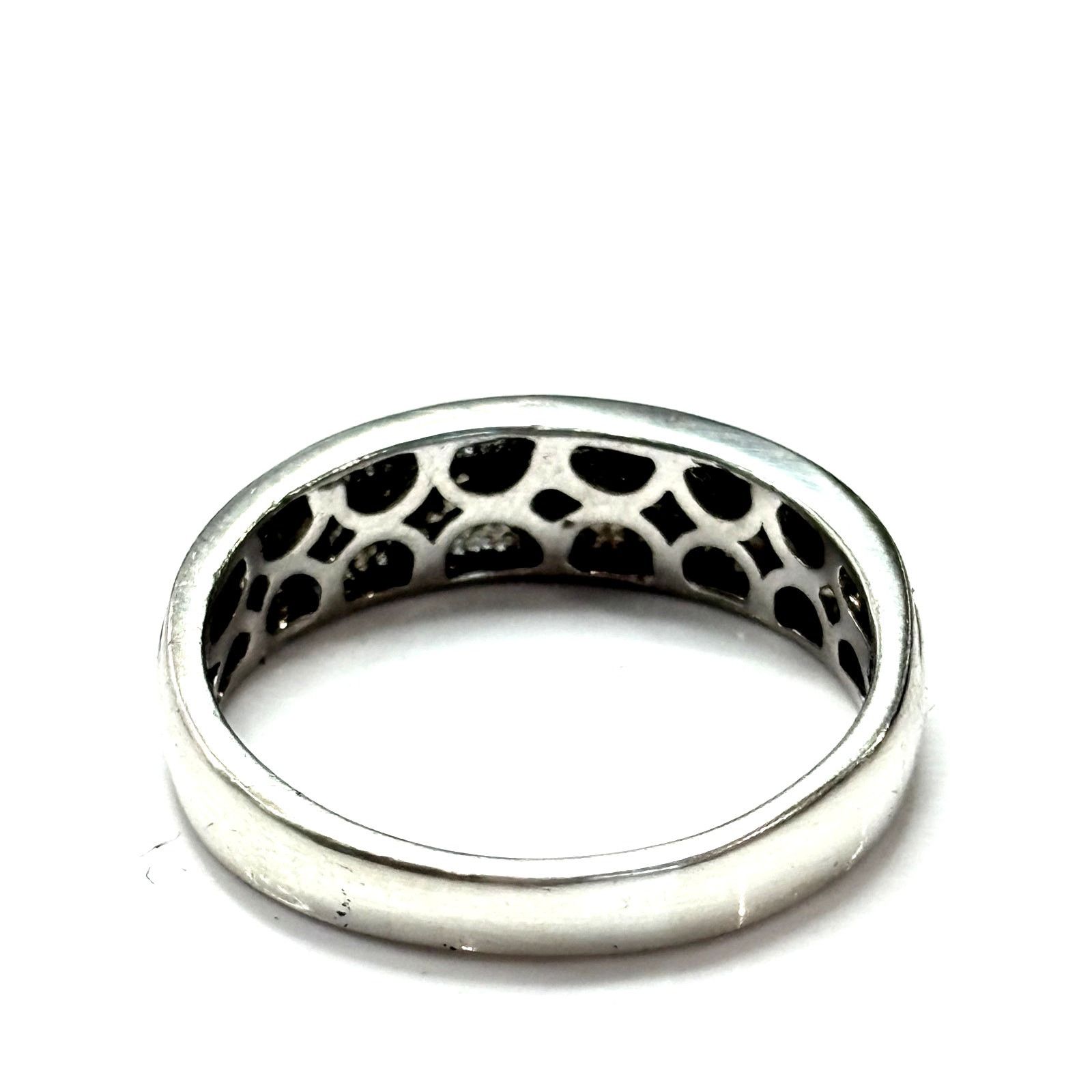 Sterling Silver STERLING SILVER Men's Diamond Channel Wedding Band Sz 10 Size ONE SIZE - 5 Thumbnail
