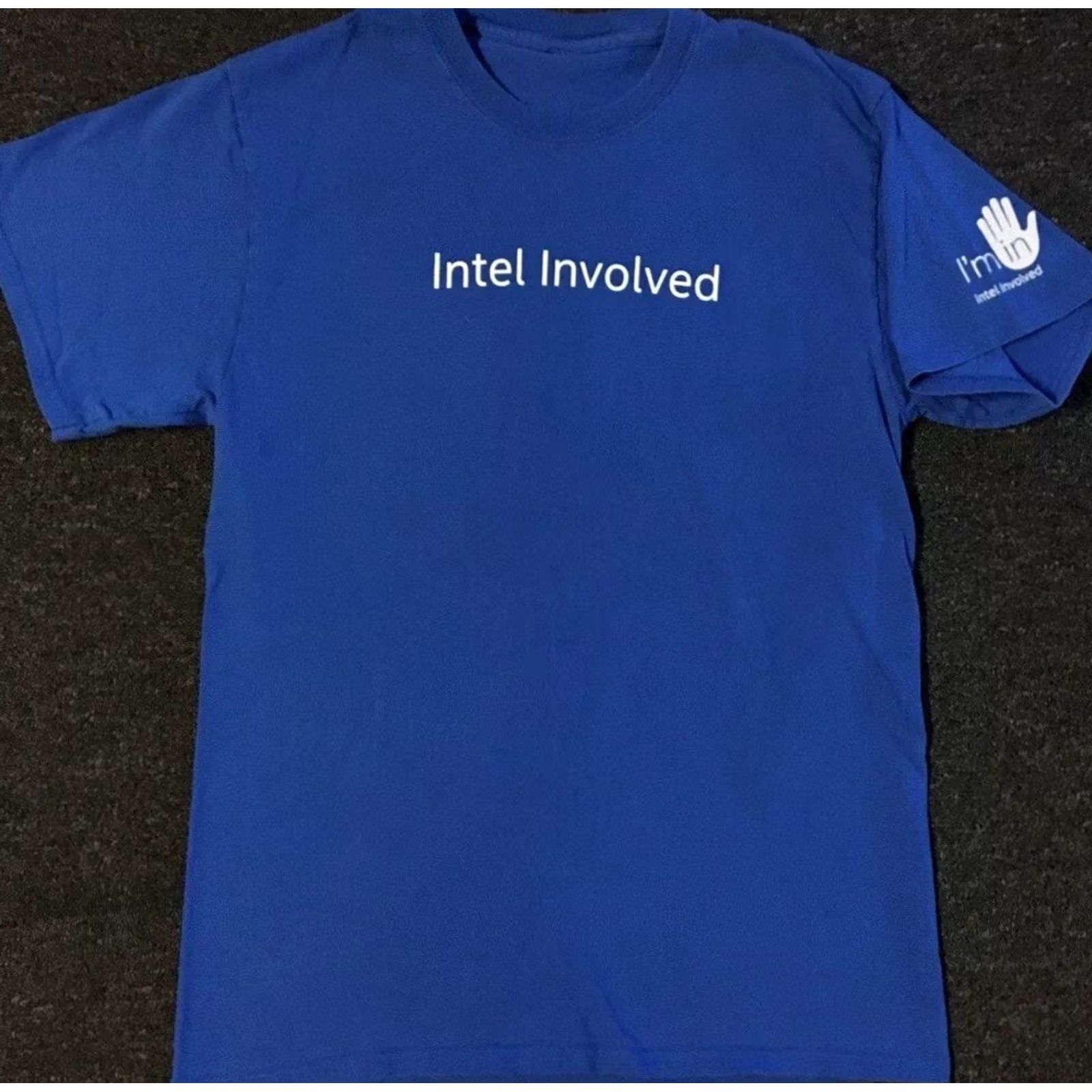 Apple VINTAGE Intel Faded Employee Shirt M Cotton Blue Microsoft T-Shirt Men Short Sleeve Crew Neck 90s Grunge Rock USA California 80s Y2K Size US M / EU 48-50 / 2 - 2 Thumbnail