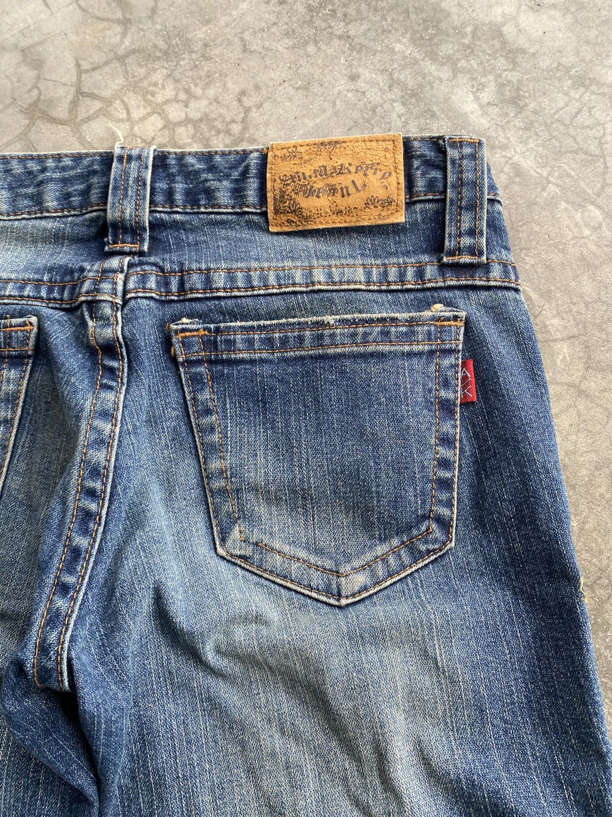 Hysteric Glamour × Japanese Brand Flare Jeans Japanese Ana Kerry Stretch Denim Low Rise Size 29" - 15 Thumbnail