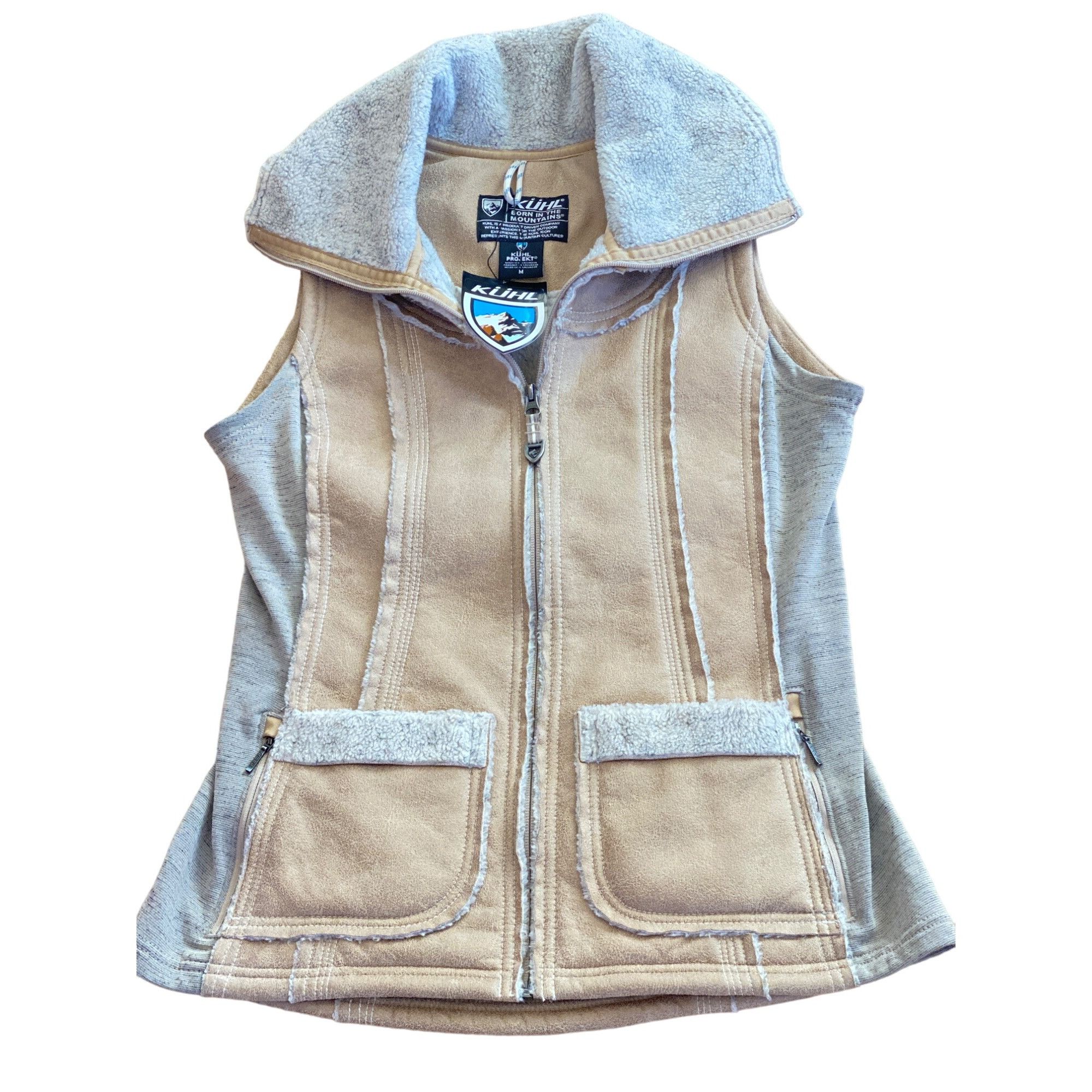 Kuhl NWT Kuhl Women's M Dani Sherpa Vest Italian Faux Leather She Size M / US 6-8 / IT 42-44 - 5 Thumbnail