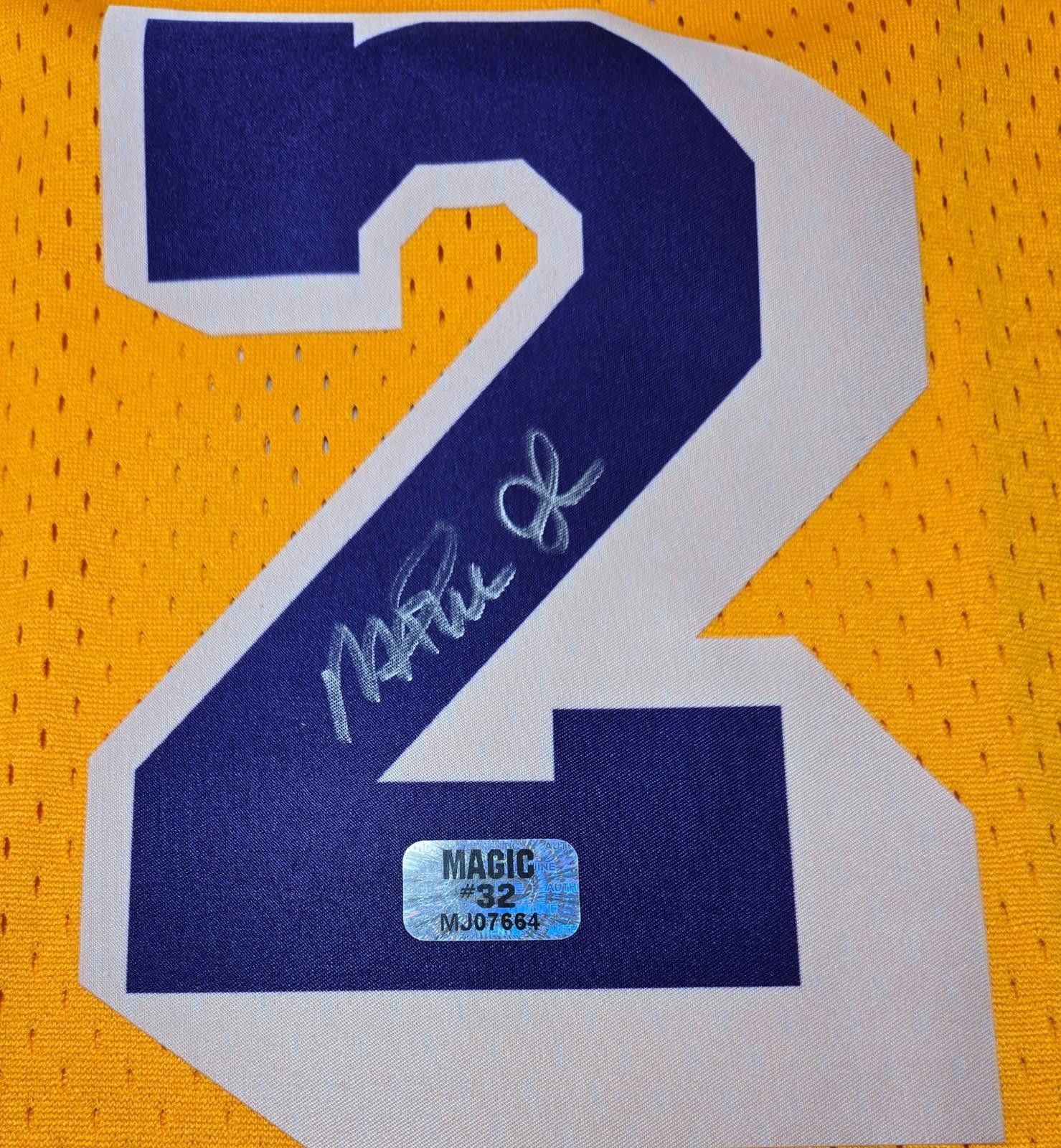 Other Magic Johnson Signed basketball jersey Player Hologram Size ONE SIZE - 4 Thumbnail