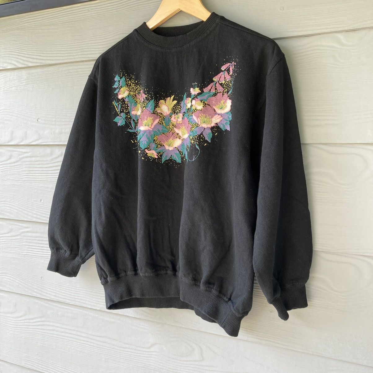 Vintage 90s XCII Wildside L.A CA Black Sweatshirt Size M / US 6-8 / IT 42-44 - 3 Thumbnail