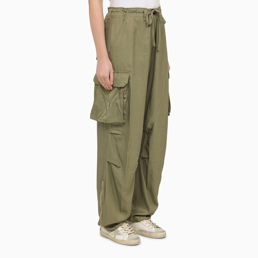 Golden Goose o1d2blof0824 Viscose Cargo Trouser in Military Green Size 30" / US 8 / IT 44 - 3 Thumbnail