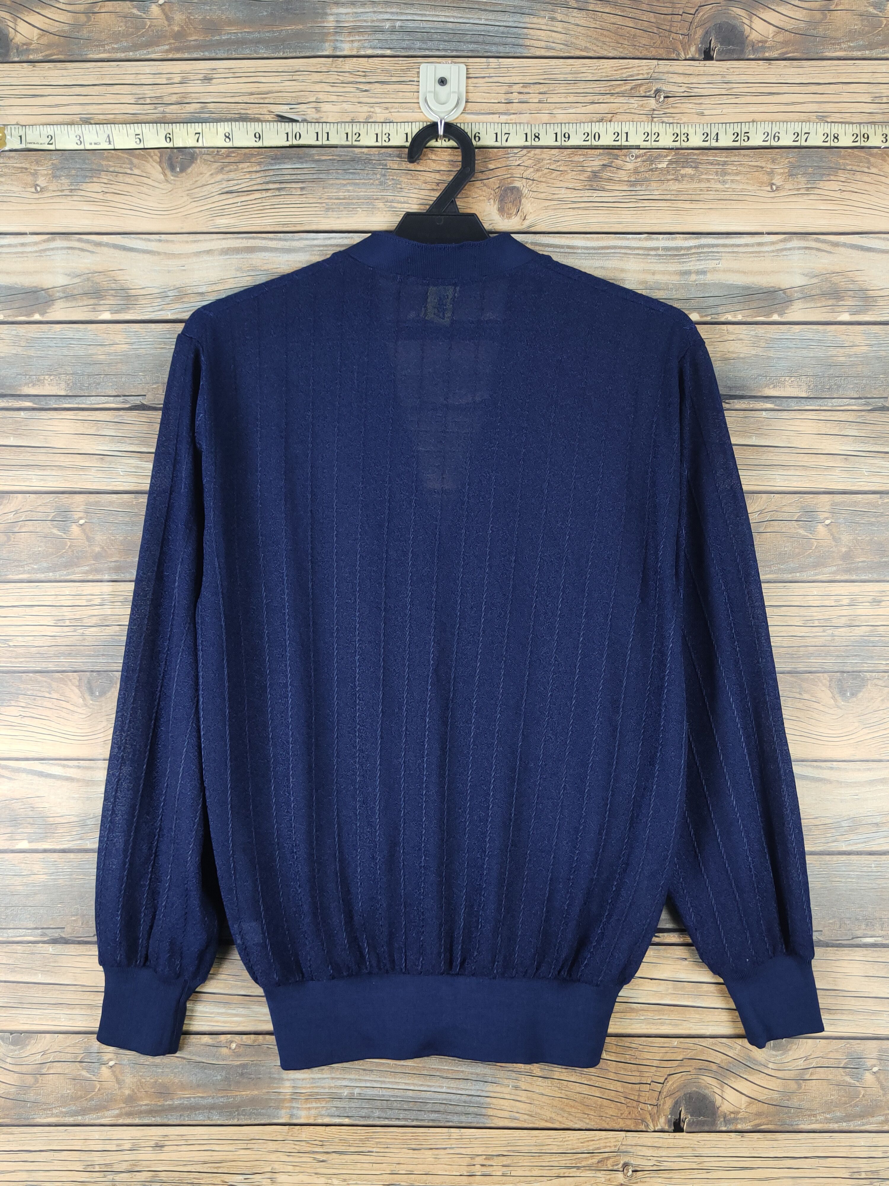 Lindbergh Lindbergh vintage japan Navy Net Knitwear Cardigan #W1649 Size US M / EU 48-50 / 2 - 7 Thumbnail