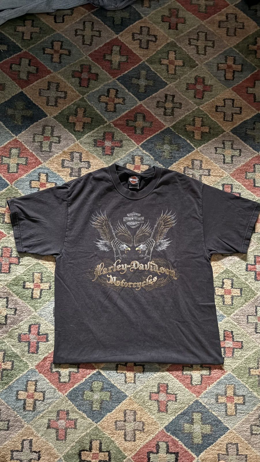 Harley Davidson RARE‼️ vintage 🦅🇺🇸 Harley Davidson Tee Size US L / EU 52-54 / 3 - 3 Thumbnail