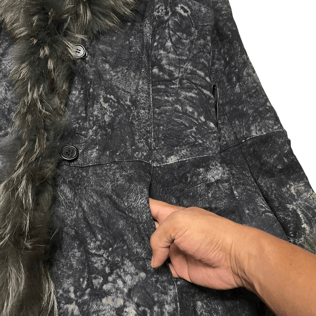 If Six Was Nine Vintage Pasqua Raccoon Fur Rabbit Leather Jacket lgb hg Size US M / EU 48-50 / 2 - 6 Thumbnail