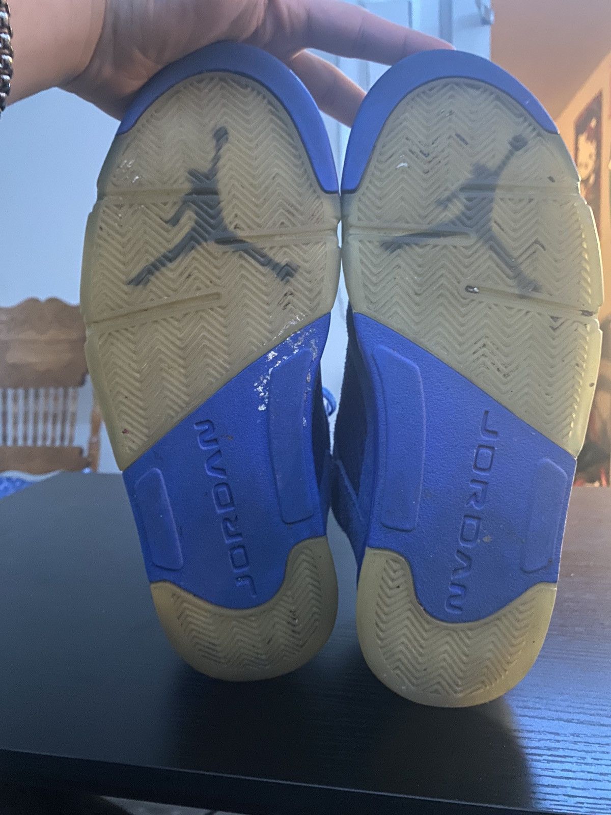 Jordan Brand Air Jordan 5 Retro Blue Suede Size US 12 / EU 45 - 6 Thumbnail