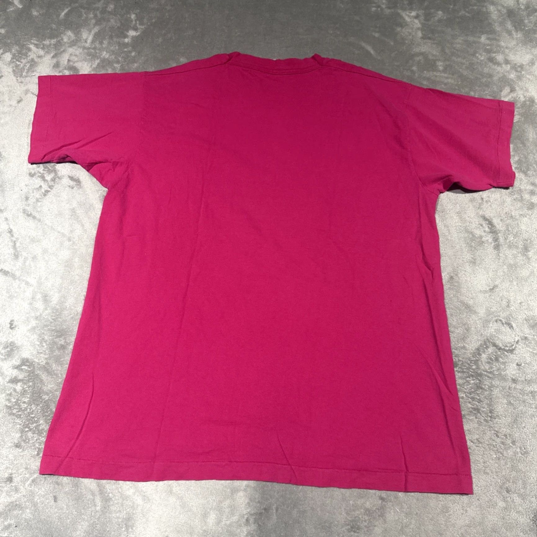 Mickey & Co. VINTAGE Mickey & Co T-Shirt Mens XL Surfing The Net Disney Tee Short Sleeve Crew Neck Pink Cotton Single Stitch Graphic Print Size US XL / EU 56 / 4 - 4 Thumbnail