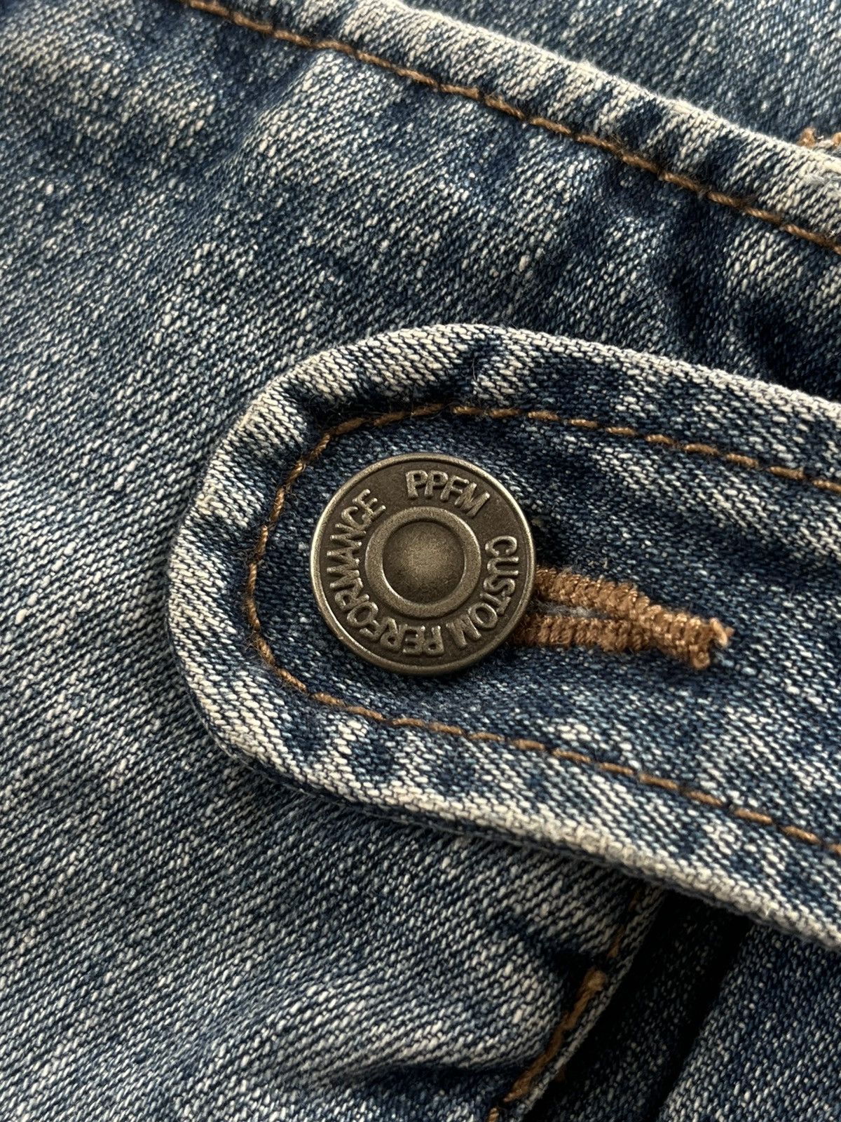 PPFM JAPANESE PPFM BONDAGE MULTI POCKET ZIPPER DENIM PANTS Size US 32 / EU 48 - 7 Thumbnail
