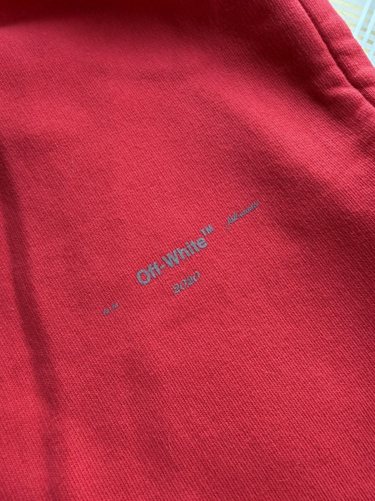 Off-White Off-White FW19/20 Red Sweatpants Size US 33 - 13 Thumbnail