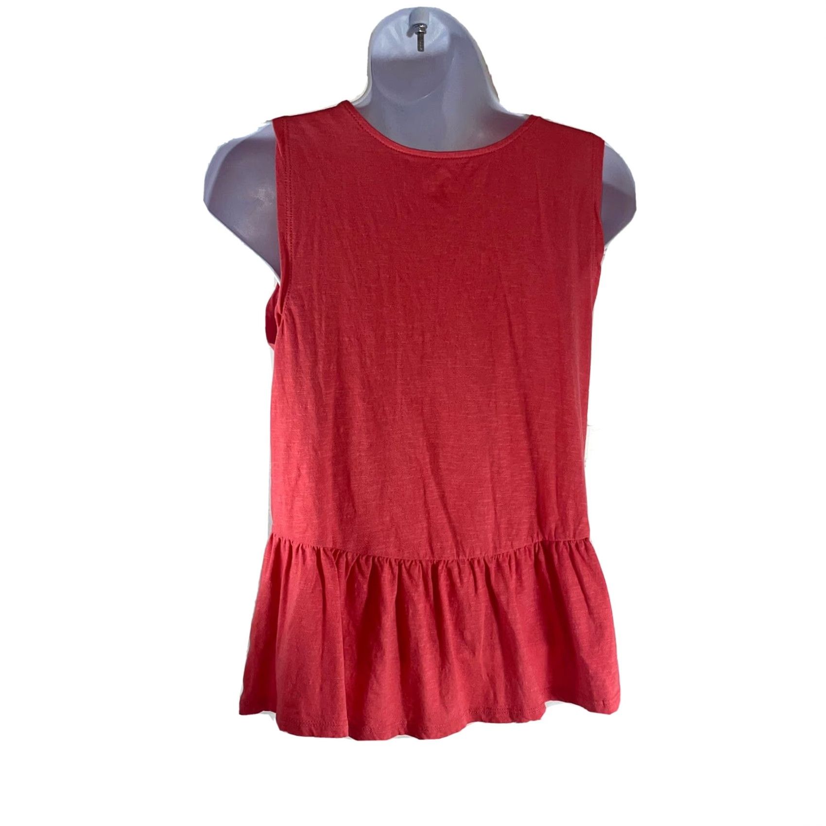 Loft VINTAGE? No. Loft Outlet XS Womens Top Sleeveless V Neck Coral Pink Blouse 528295 Corsage? Size XS / US 0-2 / IT 36-38 - 3 Thumbnail