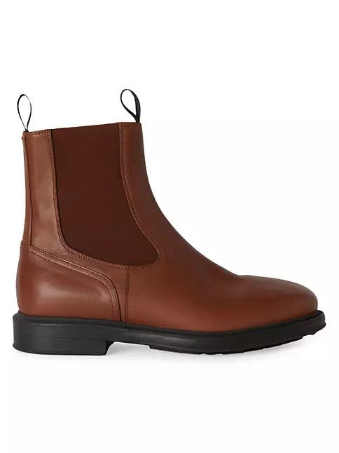 Loro Piana o1srvl11e0225 Travis Leather Chelsea Boots in Brown Size US 9 / EU 42 - 1 Thumbnail