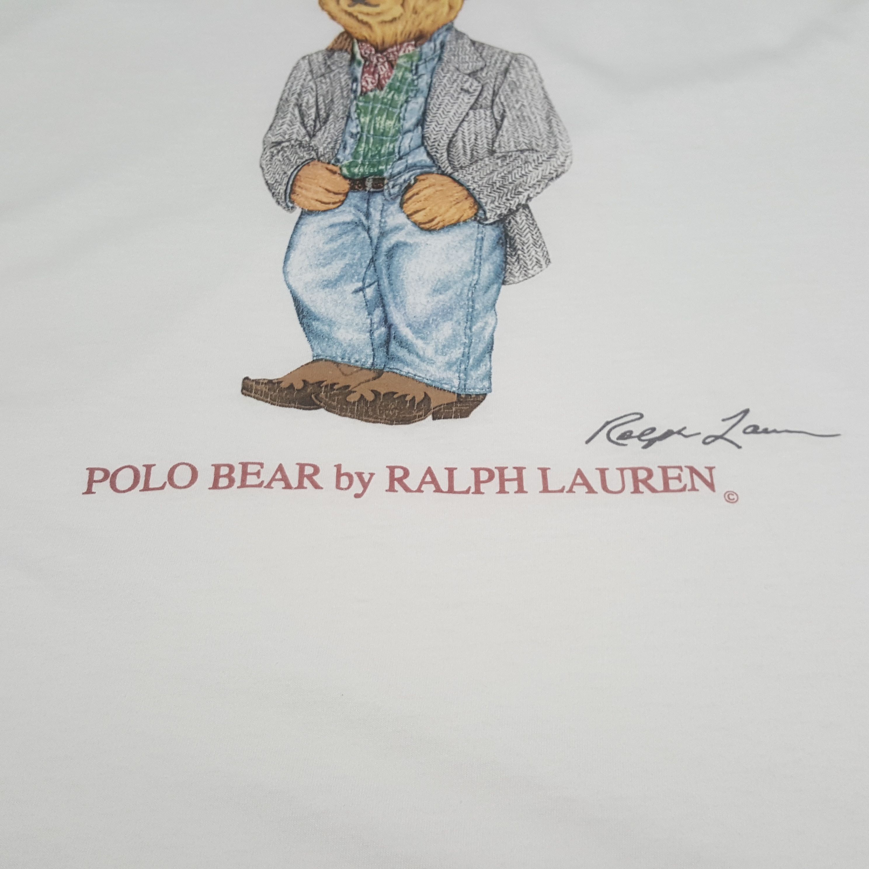 Polo Ralph Lauren Vintage Polo Bear Ralph Laurent Luxury Brand T-shirt C294N80 Size US M / EU 48-50 / 2 - 7 Thumbnail