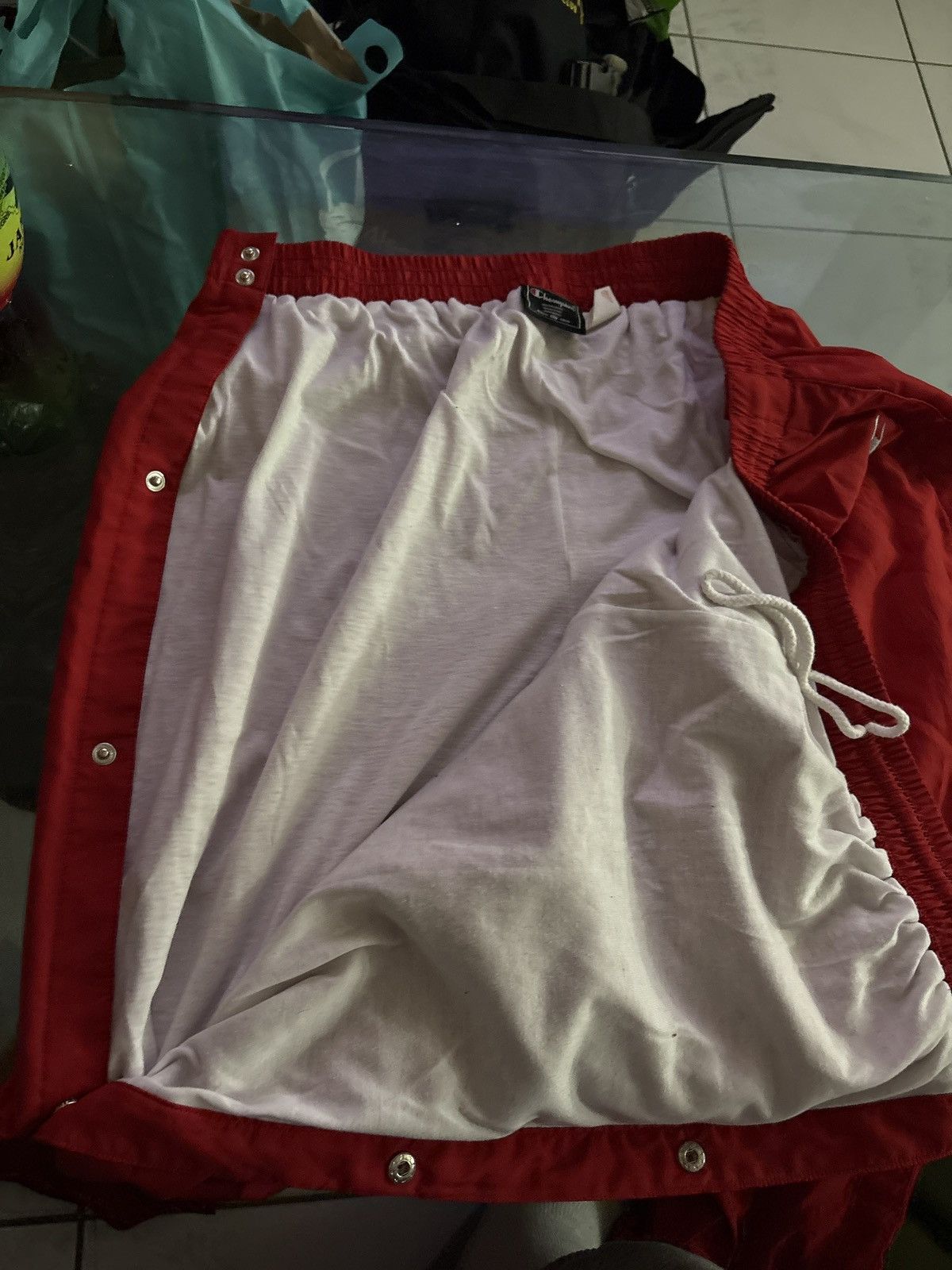 Champion Vintage Red Champion Tear-Away Pants Size US 40 / EU 56 - 2 Thumbnail