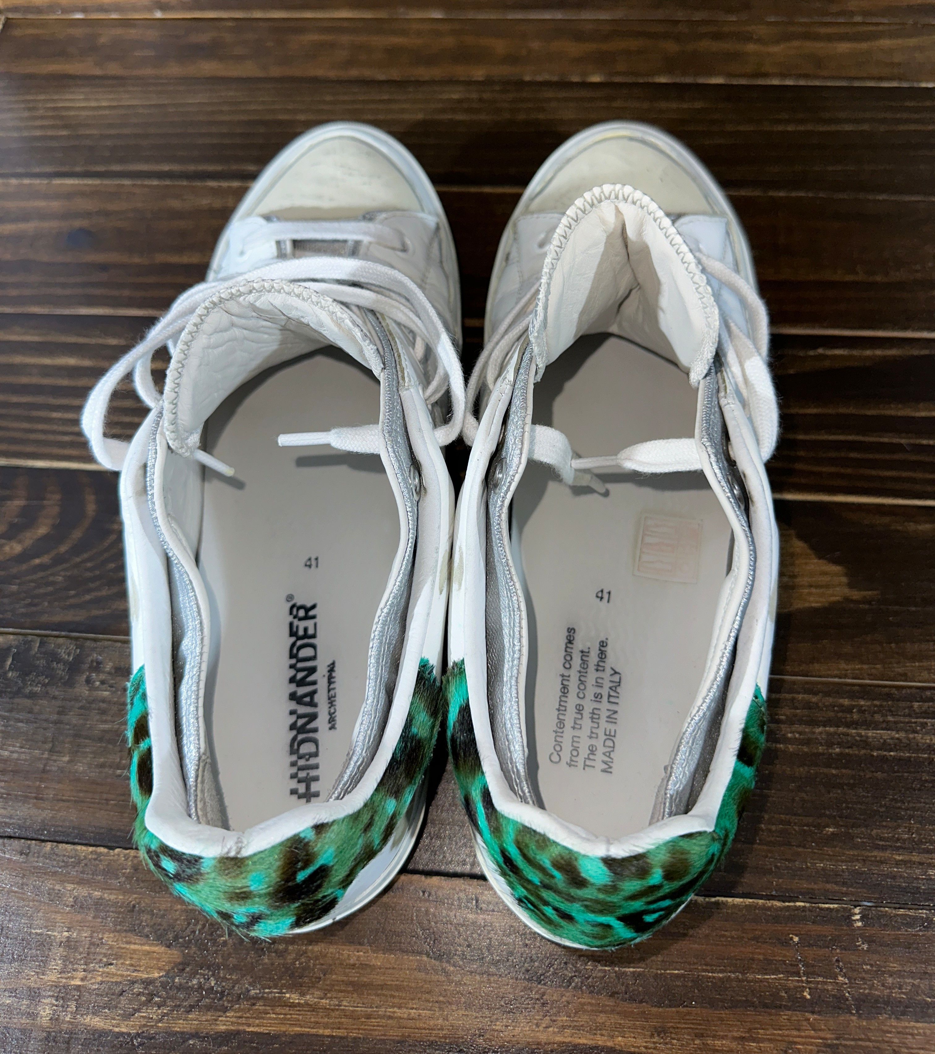 Leather Hidnander Archetypal Starless Donna Low Sneakers MadeInItaly Size US 11 / IT 41 - 10 Thumbnail