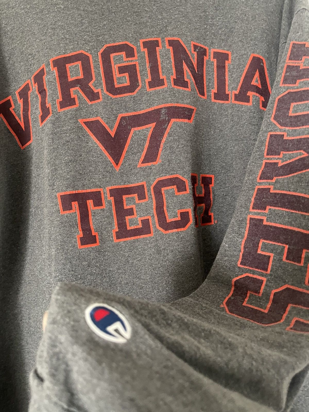 Champion × Vintage Virginia Tech Champion Long Sleeve T-shirt Size US L / EU 52-54 / 3 - 2 Thumbnail
