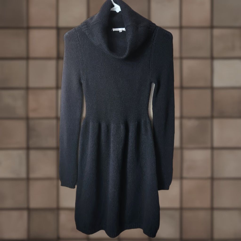 Vince Vince Wool Blend Black Turtleneck Sweater Dress-Size S Size S / US 4 / IT 40 - 1 Thumbnail