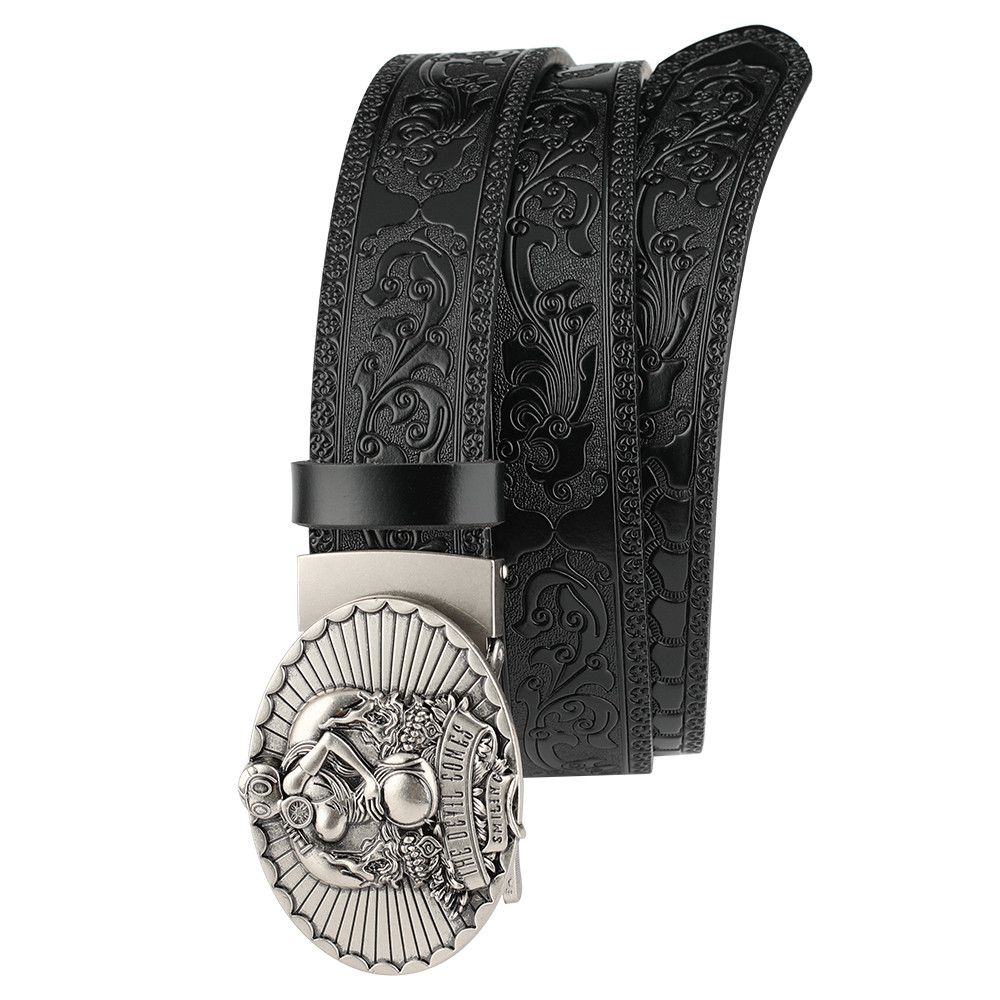 Designer Modern Vintage Belt Riveted Belts Menswear Accessories Size ONE SIZE - 4 Thumbnail