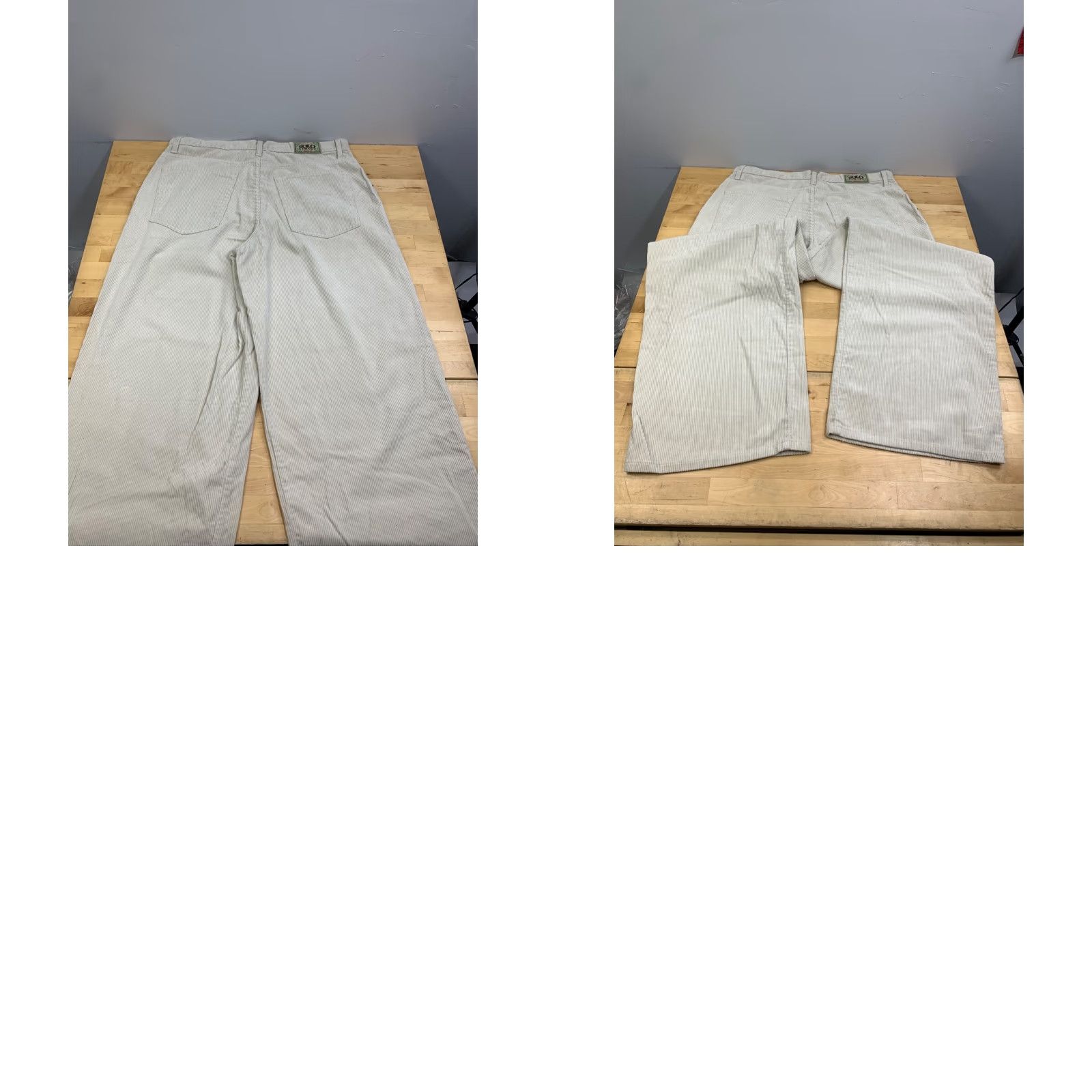 Vintage VINTAGE Solo Corduroy Pants Men 38 Light Beige 90s USA Wide Leg 13038 Size US 38 / EU 54 - 8 Thumbnail