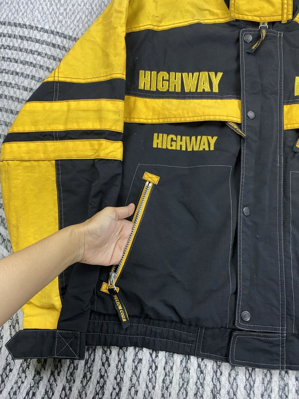YELLOW CORN Vtg YELLOW CORN Magician Highway Sledge Hammer Biker Jacket Size US XL / EU 56 / 4 - 8 Thumbnail
