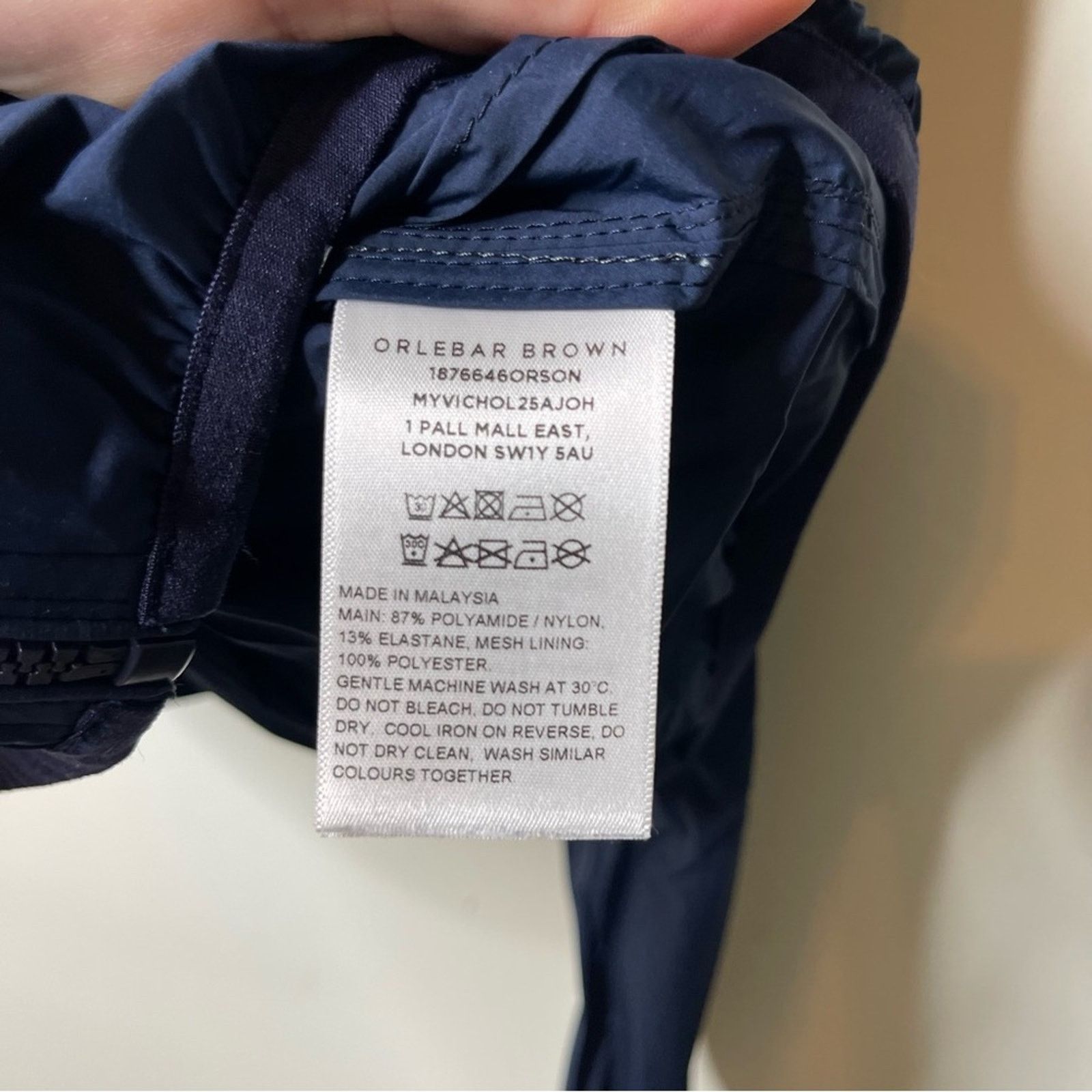 Orlebar Brown Orlebar Brown navy blue full zip hooded lightweight jacket Size XS / US 0-2 / IT 36-38 - 5 Thumbnail