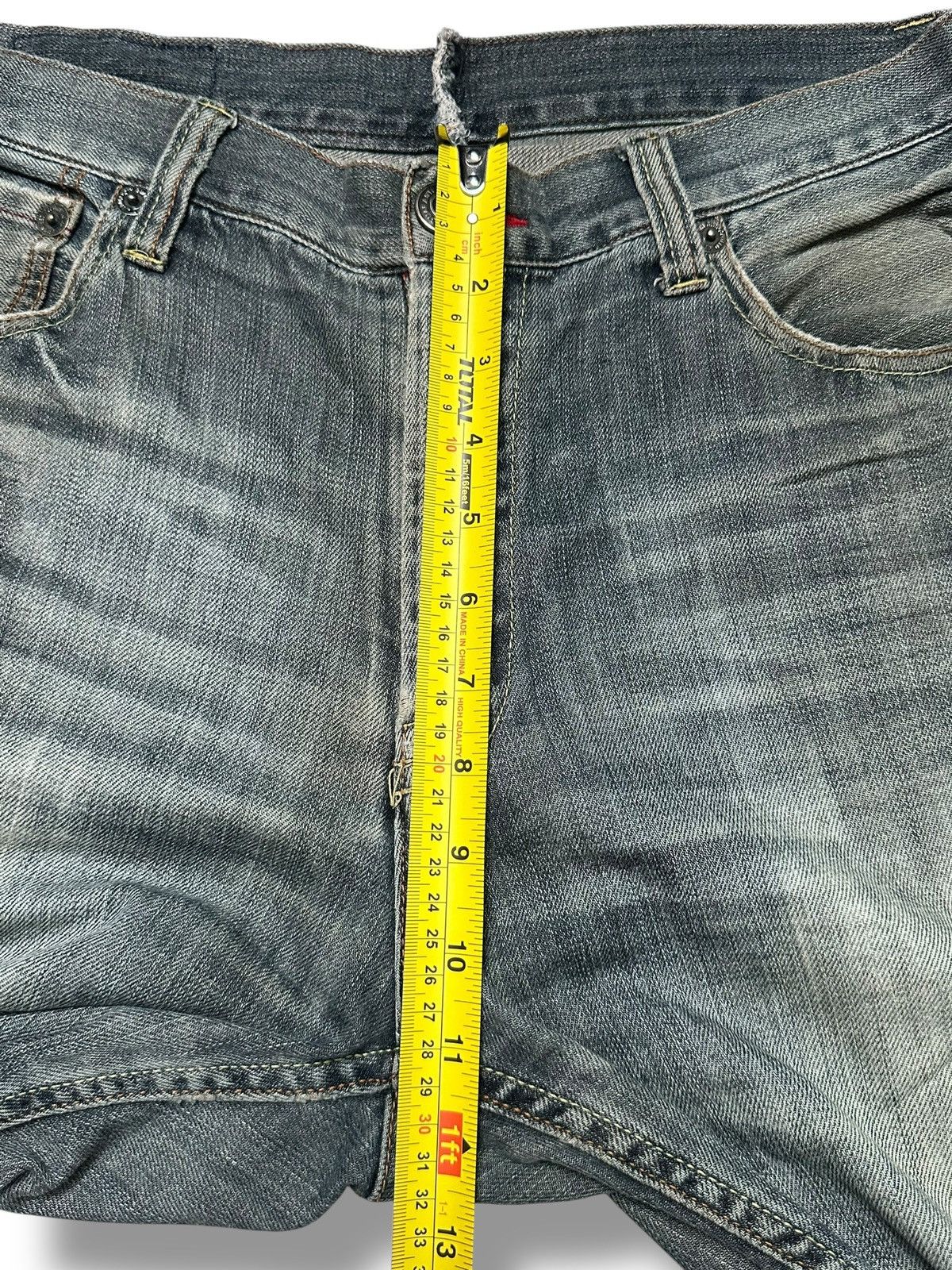 Japanese Brand Villand Vintage Distressed Baggy Loose Style With Faded Wash Size US 31 - 13 Thumbnail
